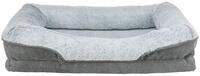 TRIXIE Vital Bett Lino Soft, eckig, 70 &times; 55 cm, grau/hellgrau