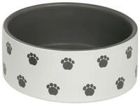 Nobby Keramiknapf Pata creme/grau Hundenapf 15 x 6 Centimeter