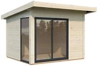 Palmako Gartenhaus Andrea 7,5 m&sup2; Slide Plus - 44 mm naturbelassen