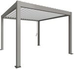 Biohort Pergola B 367,5 x T 367,5 x H 255 cm (Gr. 3,5x3,5) Rahmen: quarzgrau-metallic