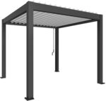 Biohort Pergola B 312 x T 312 x H 255 cm (Gr. 3x3) Rahmen: dunkelgrau-metallic /