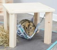TRIXIE Unterstand mit H&auml;ngematte Sunny, 37 &times; 29 &times; 37 cm, bunt/grau
