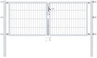 Alberts&reg; Doppeltor Flexo,feuerverzinkt,lichte BxH1000+2000x2000,PF80x80/2700mm