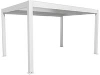 Biohort Pergola B 460 x T 312 x H 255 cm (Gr. 4,5x3), Rahmen: wei&szlig; / Dachlamellen: