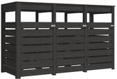 Karibu M&uuml;lltonnenbox f&uuml;r 2 oder 3 240 Liter Tonnen anthrazit B 238 cm x T 88...