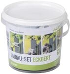 Alberts&reg; Umbau-Set Eckbert, von Zaunpfosten zu Eckpfosten, Kunststoff, schwarz