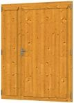 Skan Holz Doppelt&uuml;r f&uuml;r Carports-eiche hell