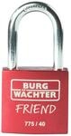 Burg W&auml;chter Zyl.-Vorhangschloss 775 40 35 RED SB