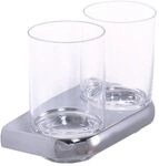 Bravat doppelter Glashalter Metasoft, chrom