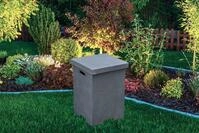 Gardenforma Abdeckung f&uuml;r 11 kg Gasflaschen, Beton-Optik dunkelgrau Faser-Beton