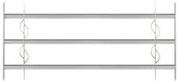 Alberts&reg; Fenstergitter Secorino Style,ausziehbar,galv.blau verzinkt,HxB-B