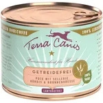 Terra Canis Getreidefrei 200g Dose Hundenassfutter Sparpaket 24 x 200 Gramm Pute mit