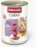 animonda Carny Adult 400g Dose Katzennassfutter 6 x 400 Gramm Rind + Lamm