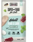 MAC's Cat 100g Beutel Katzennassfutter 12 x 100 Gramm Huhn & Lamm