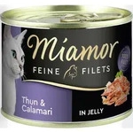 Miamor Feine Filets in Jelly 185g Dose Katzennassfutter 12 x 185 Gramm Thunfisch &