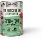 MAC's Cat 400g Dose Katzennassfutter 6 x 400 Gramm Ente, Kaninchen & Rind