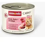animonda Carny Adult 200g Dose Katzennassfutter Sparpaket 12 x 200 Gramm Rind, Pute +