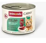 animonda Carny Adult 200g Dose Katzennassfutter Sparpaket 12 x 200 Gramm Rind + Reh