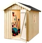 Weka Schwedenhaus - 32 mm Gartenhaus s&auml;gerau 162 x 170 cm (Gr. 1) naturbelassen - 50