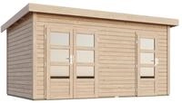 Karibu Gartenhaus Mattrup - 28 mm-424 x 274 cm- naturbelassen