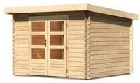 Karibu Gartenhaus Bastrup 5 - 28 mm-297 x 297 cm- naturbelassen