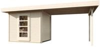 Weka Gartenhaus Designhaus wekaLine 172 B mit Anbau (295 cm)-B Gr. 3 (590 x 300