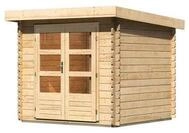 Karibu Gartenhaus Bastrup 2 - 28 mm-237 x 237 cm- naturbelassen