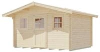 Weka Gartenhaus 110 mit Vordach 380 x 300cm - 50 % Rabatt auf Dacheindeckung