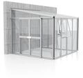 Vitavia Gew&auml;chshaus Helena 7000 inkl. 2 Seitenfenstern - 6,9 m&sup2; -Alu-blank...