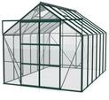 Vitavia Gew&auml;chshaus Uranus 9900 inkl. 4 Dachfenstern - 9,9 m&sup2; -dunkelgr&uuml;n-3...