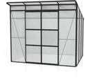 Vitavia Gew&auml;chshaus Freya 5900 inkl. 1 Seitenfenster - 5,9 m&sup2; -schwarz-6 mm