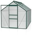 Vitavia Gew&auml;chshaus Venus 6200 inkl. 2 Dachfenstern - 6,2 m&sup2; -dunkelgr&uuml;n-6 mm