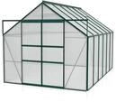 Vitavia Gew&auml;chshaus Mars 9900 inkl. 2 Dachfenstern - 9,9 m&sup2; -dunkelgr&uuml;n-6 mm