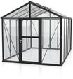 Vitavia Gew&auml;chshaus Zeus 10000 inkl. 2 Dachfenstern - 10,0 m&sup2; -schwarz-ESG 3...