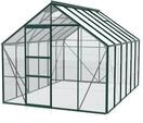 Vitavia Gew&auml;chshaus Merkur 9900 inkl. 2 Dachfenstern - 9,9 m&sup2; -dunkelgr&uuml;n-3...