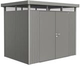 Biohort Ger&auml;tehaus HighLine mit Doppelt&uuml;r-275 x 195 cm (Gr. H 2)-quarzgrau-metallic