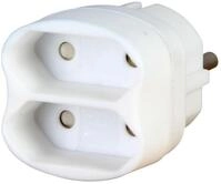 Kopp 2-fach Adapter, arktis-wei&szlig;