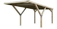 Weka Y-Einzelcarport 612 PVC Kunststoffdach (Holzcarport)