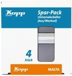 Kopp Universalschalter MALTA silber/anthrazit Profi-Pack