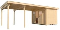 Weka Schiebet&uuml;rhaus 225 mit 445 cm Anbau - 21 mm-Schiebet&uuml;rhaus 225 mit 445 cm