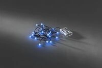 Konstsmide Weihnachtsbeleuchtung LED Globelichterketten Dioden blau 6h Timer