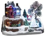 Konstsmide Weihnachtsbeleuchtung LED Szenerie Bahnhof B23,5xH17xT16