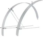 CONTEC Schutzblech-Set Flat Fender 28 Zoll silber 42 mm breit