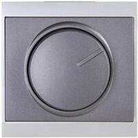 Kopp Dimmerabdeckuung f&uuml;r Druck-Wechseldimmer MALTA silber/anthrazit