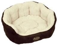 NOBBY Komfortbett TAIKA Komfortbett TAIKA braun / wollweiss 65 x 57 x 22 cm