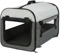 TRIXIE Hundebox Basic, M&ndash;L: 70 &times; 75 &times; 95 cm, dunkelgrau/hellgrau