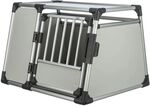 TRIXIE Transportbox Aluminium silber/hellgrau Transportbox Gr&ouml;&szlig;e L (93 x 81 x...