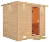 Karibu Sauna Sonara -Ohne Ofen-Inkl. Dachkranz