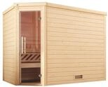 Weka Premium Massivholzsauna Turku 3 - Ohne Ofen - Ganzglast&uuml;r