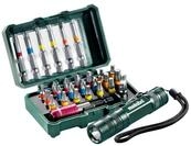 Metabo Bit-Box "SP"29-teilig + Mini Flash light